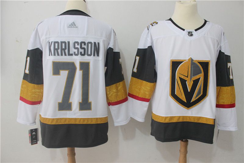 Men Vegas Golden Knights 71 Krrlsson Fanatics Branded Breakaway Home White Adidas NHL Jersey